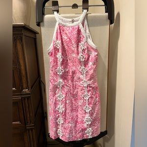 Lilly Pulitzer Pink Dress with White Details